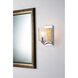 Arcadia 1 Light 5 inch PC Bath Light Wall Light in Polished Chrome